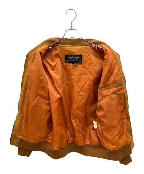 BUGLE BOY（ビューグルボーイ）BUGLE BOY (ビューグルボーイ) ボンバージャケット　古着 ライトブラウン サイズ:Lの古着・服飾アイテム