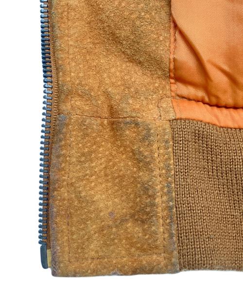 BUGLE BOY（ビューグルボーイ）BUGLE BOY (ビューグルボーイ) ボンバージャケット　古着 ライトブラウン サイズ:Lの古着・服飾アイテム