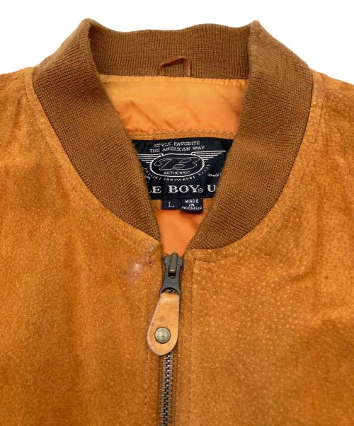 BUGLE BOY（ビューグルボーイ）BUGLE BOY (ビューグルボーイ) ボンバージャケット　古着 ライトブラウン サイズ:Lの古着・服飾アイテム