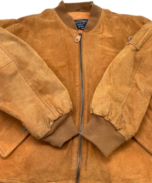 BUGLE BOY（ビューグルボーイ）BUGLE BOY (ビューグルボーイ) ボンバージャケット　古着 ライトブラウン サイズ:Lの古着・服飾アイテム