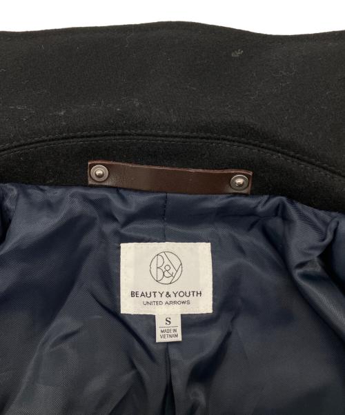 BEAUTY&YOUTH UNITED ARROWS（ビューティーアンドユースユナイテッドアローズ）BEAUTY&YOUTH UNITED ARROWS (ビューティーアンドユースユナイテッドアローズ) メルトンPコート ネイビー サイズ:Sの古着・服飾アイテム