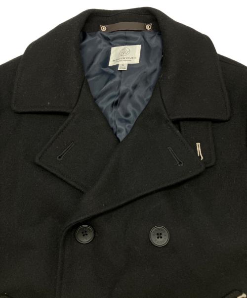 BEAUTY&YOUTH UNITED ARROWS（ビューティーアンドユースユナイテッドアローズ）BEAUTY&YOUTH UNITED ARROWS (ビューティーアンドユースユナイテッドアローズ) メルトンPコート ネイビー サイズ:Sの古着・服飾アイテム