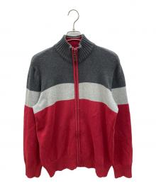 Eddie Bauer（エディーバウアー）の古着「00sドライバーズニット 緑タグ 古着」｜レッド×グレー