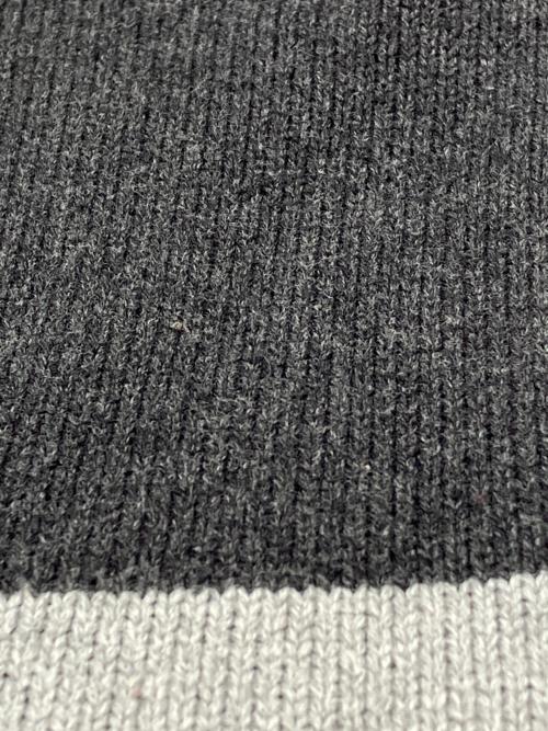 Eddie Bauer（エディーバウアー）Eddie Bauer (エディーバウアー) 00sドライバーズニット 緑タグ 古着 レッド×グレー サイズ:Lの古着・服飾アイテム