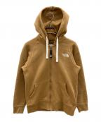 THE NORTH FACEザ ノース フェイス）の古着「ジップパーカー」｜ライトブラウン×ホワイト