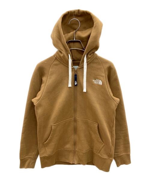 THE NORTH FACE（ザ ノース フェイス）THE NORTH FACE (ザ ノース フェイス) ジップパーカー ライトブラウン×ホワイト サイズ:Ｍの古着・服飾アイテム
