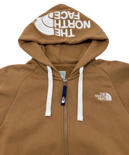 THE NORTH FACE（ザ ノース フェイス）THE NORTH FACE (ザ ノース フェイス) ジップパーカー ライトブラウン×ホワイト サイズ:Ｍの古着・服飾アイテム