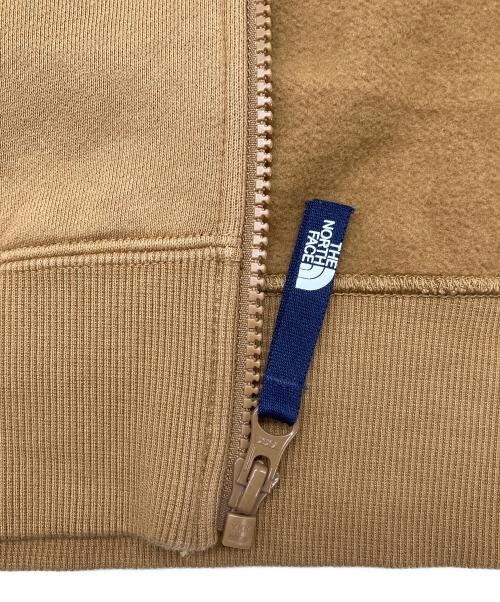 THE NORTH FACE（ザ ノース フェイス）THE NORTH FACE (ザ ノース フェイス) ジップパーカー ライトブラウン×ホワイト サイズ:Ｍの古着・服飾アイテム