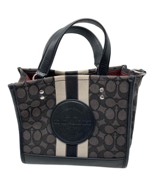 COACH（コーチ）COACH (コーチ) シグネチャー　デンプシートート ブラックの古着・服飾アイテム
