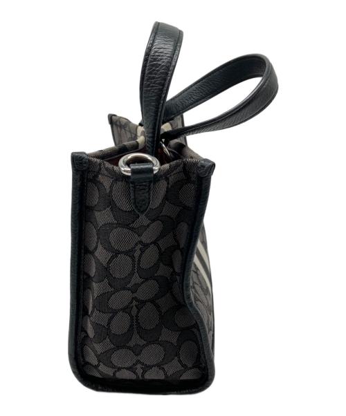 COACH（コーチ）COACH (コーチ) シグネチャー　デンプシートート ブラックの古着・服飾アイテム
