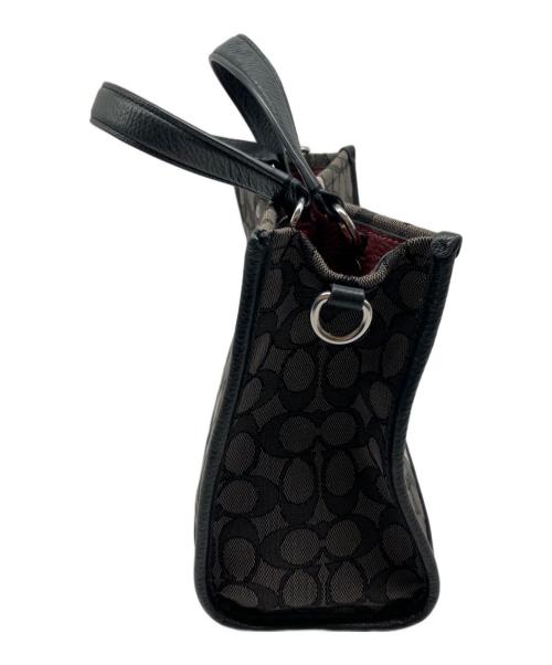 COACH（コーチ）COACH (コーチ) シグネチャー　デンプシートート ブラックの古着・服飾アイテム