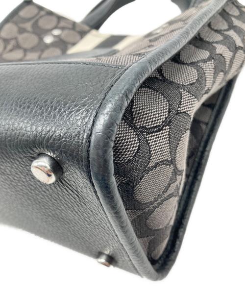 COACH（コーチ）COACH (コーチ) シグネチャー　デンプシートート ブラックの古着・服飾アイテム