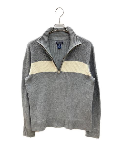 POLO JEANS COMPANY（ポロジーンズカンパニー）POLO JEANS COMPANY (ポロジーンズカンパニー) ハーフジップニット RALPH LAUREN 古着 ライトグレー×ホワイト サイズ:Lの古着・服飾アイテム