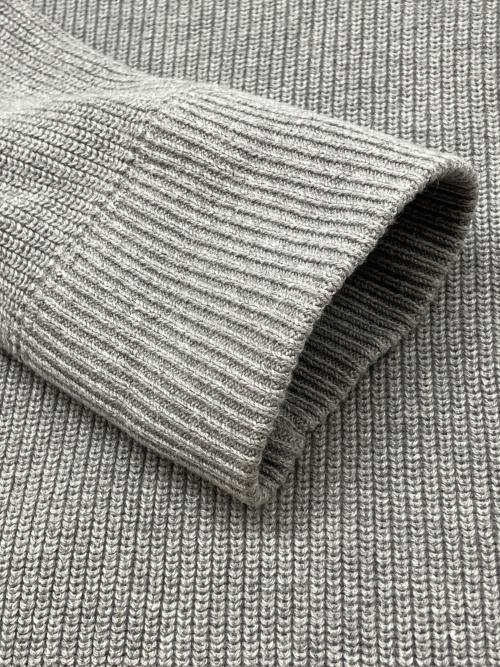 POLO JEANS COMPANY（ポロジーンズカンパニー）POLO JEANS COMPANY (ポロジーンズカンパニー) ハーフジップニット RALPH LAUREN 古着 ライトグレー×ホワイト サイズ:Lの古着・服飾アイテム