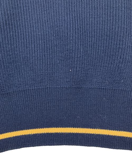 Burberry's（バーバリー）Burberry's (バーバリー) 厚手ニット　古着 ネイビー×イエロー サイズ:LYの古着・服飾アイテム