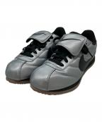 NIKEナイキ）の古着「CORTEZ SE MTLC COOL GREY/BLACK-GUM DARK BROWN」｜シルバー×ブラック