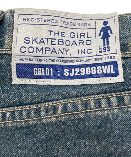 THE GIRL SKATEBOARD（ガールスケートボード）THE GIRL SKATEBOARD (ガールスケートボード) 90sデニムパンツ USA製 古着 インディゴ サイズ:W30の古着・服飾アイテム