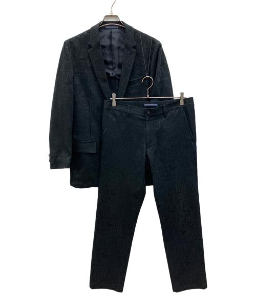 LANVIN en Bleu（ランバンオンブルー）LANVIN en Bleu (ランバンオンブルー) セットアップスーツ ブラック サイズ:スーツ(48X)、パンツ(50)の古着・服飾アイテム