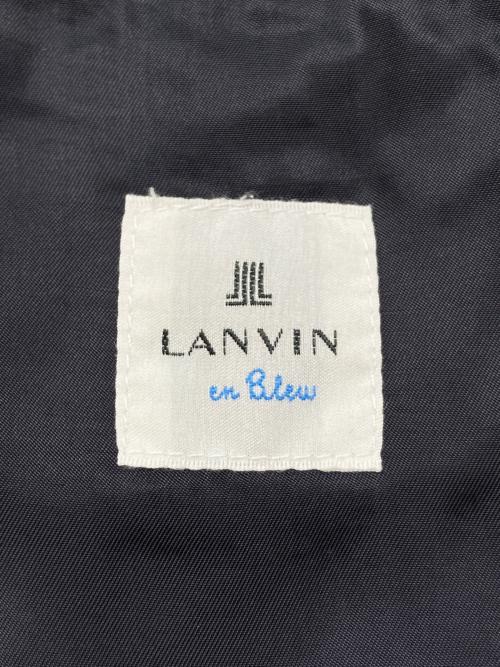 LANVIN en Bleu（ランバンオンブルー）LANVIN en Bleu (ランバンオンブルー) セットアップスーツ ブラック サイズ:スーツ(48X)、パンツ(50)の古着・服飾アイテム
