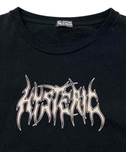 Hysteric Glamour（ヒステリックグラマー）Hysteric Glamour (ヒステリックグラマー) 長袖カットソー ブラック×ホワイト サイズ:FREEの古着・服飾アイテム