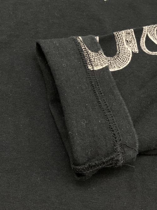 Hysteric Glamour（ヒステリックグラマー）Hysteric Glamour (ヒステリックグラマー) 長袖カットソー ブラック×ホワイト サイズ:FREEの古着・服飾アイテム