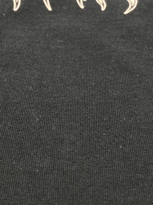 Hysteric Glamour（ヒステリックグラマー）Hysteric Glamour (ヒステリックグラマー) 長袖カットソー ブラック×ホワイト サイズ:FREEの古着・服飾アイテム