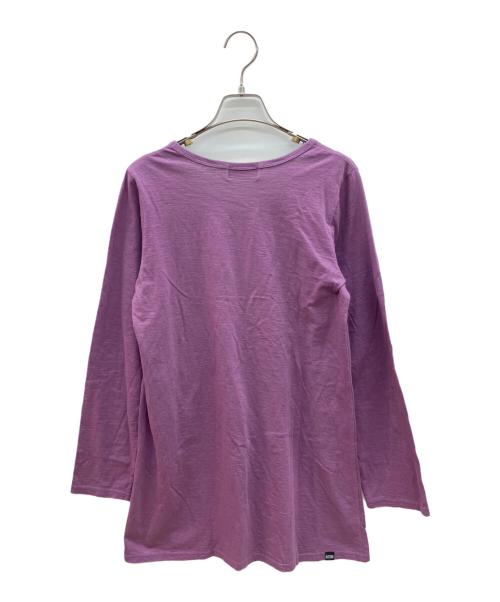 hysteric（ヒステリック）hysteric (ヒステリック) 長袖カットソー パープル×ブラック サイズ:FREEの古着・服飾アイテム