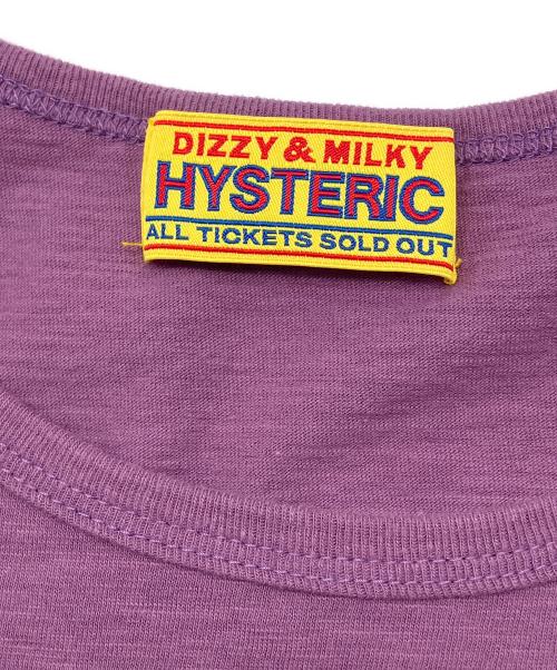 hysteric（ヒステリック）hysteric (ヒステリック) 長袖カットソー パープル×ブラック サイズ:FREEの古着・服飾アイテム