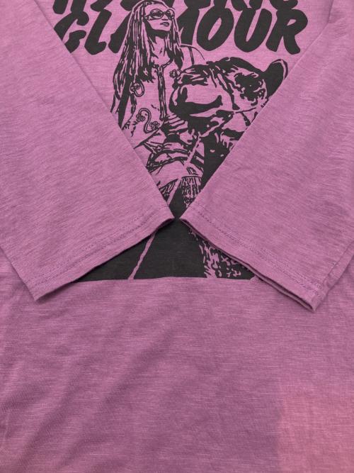 hysteric（ヒステリック）hysteric (ヒステリック) 長袖カットソー パープル×ブラック サイズ:FREEの古着・服飾アイテム