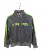 le coq sportifルコックスポルティフ）の古着「90sトラックジャケット Y2K 古着」｜グレー×グリーン