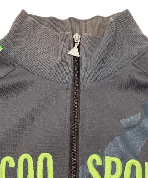 le coq sportif（ルコックスポルティフ）le coq sportif (ルコックスポルティフ) 90sトラックジャケット Y2K 古着 グレー×グリーン サイズ:Ｍの古着・服飾アイテム
