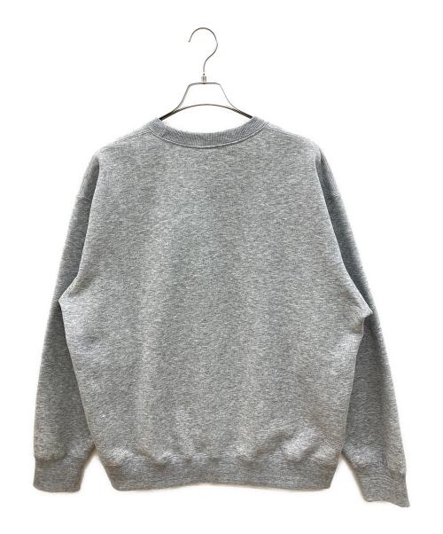 THE NORTH FACE（ザ ノース フェイス）THE NORTH FACE (ザ ノース フェイス) 裏起毛スウェット　スモールロゴヘザースウェットクルー ライトグレー サイズ:XXLの古着・服飾アイテム