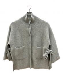 ETRE TOKYO（エトレトウキョウ）の古着「スリットニットポンチョ」｜グレー