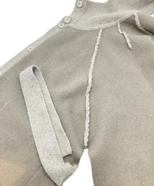 ETRE TOKYO（エトレトウキョウ）ETRE TOKYO (エトレトウキョウ) スリットニットポンチョ グレー サイズ:Ｆの古着・服飾アイテム