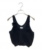 Chika Kisadaチカ キサダ）の古着「ニットビスチェ」｜ブラック