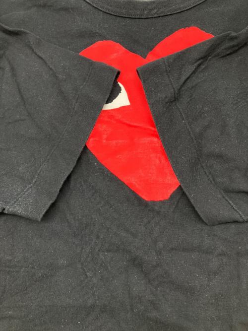 PLAY COMME des GARCONS（プレイコムデギャルソン）PLAY COMME des GARCONS (プレイコムデギャルソン) 半袖カットソー　2016年製 ブラック サイズ:Lの古着・服飾アイテム