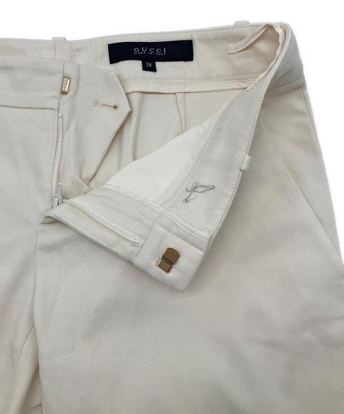 GUCCI（グッチ）GUCCI (グッチ) テーパードパンツ ホワイト サイズ:38の古着・服飾アイテム