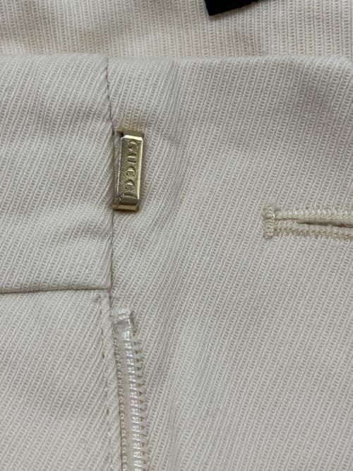 GUCCI（グッチ）GUCCI (グッチ) テーパードパンツ ホワイト サイズ:38の古着・服飾アイテム