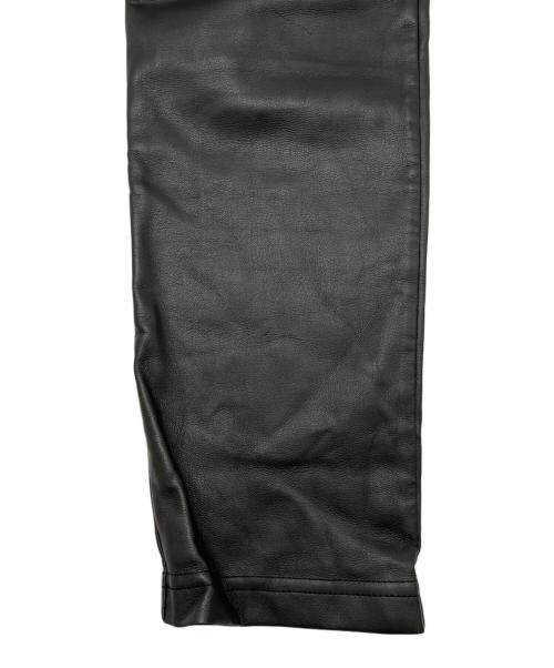 MM6 Maison Margiela（エムエムシックスメゾンマルジェラ）MM6 Maison Margiela (エムエムシックスメゾンマルジェラ) フェイクレザーパンツ ブラック サイズ:36の古着・服飾アイテム