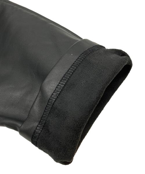 MM6 Maison Margiela（エムエムシックスメゾンマルジェラ）MM6 Maison Margiela (エムエムシックスメゾンマルジェラ) フェイクレザーパンツ ブラック サイズ:36の古着・服飾アイテム