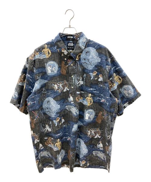 reyn spooner（レイン スプナー）reyn spooner (レイン スプナー) STAR WARS (スターウォーズ) 半袖シャツ グレー×ブルー サイズ:2XL 未使用品の古着・服飾アイテム
