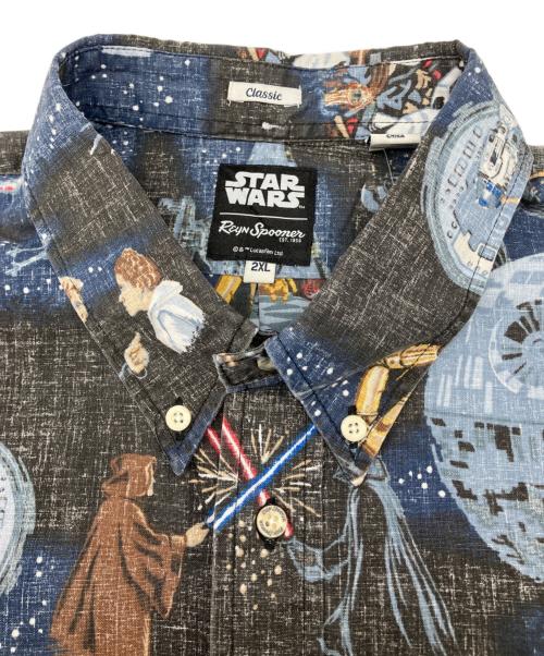 reyn spooner（レイン スプナー）reyn spooner (レイン スプナー) STAR WARS (スターウォーズ) 半袖シャツ グレー×ブルー サイズ:2XL 未使用品の古着・服飾アイテム