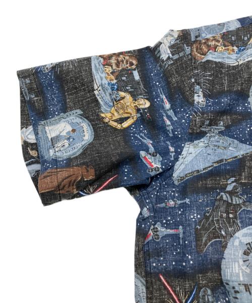 reyn spooner（レイン スプナー）reyn spooner (レイン スプナー) STAR WARS (スターウォーズ) 半袖シャツ グレー×ブルー サイズ:2XL 未使用品の古着・服飾アイテム
