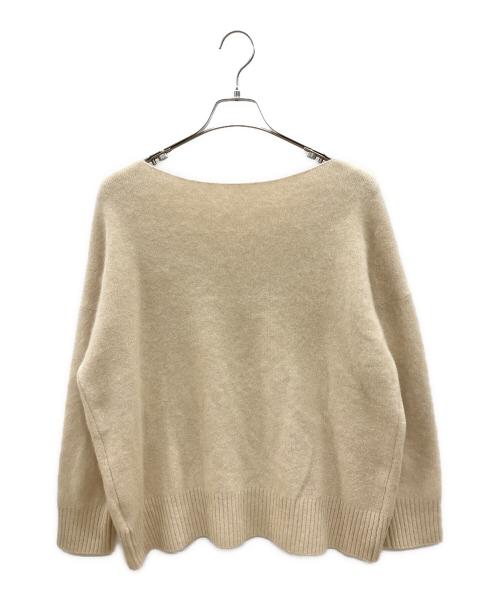 anuans（アニュアンス）anuans (アニュアンス) 厚手ニット　ラクーンボートネックニットプルオーバー ベージュ サイズ:Fの古着・服飾アイテム