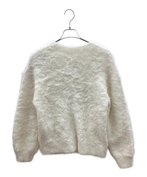 anuans（アニュアンス）anuans (アニュアンス) 厚手カーディガン　スーリーアルパカニットカーディガン ホワイト サイズ:Fの古着・服飾アイテム