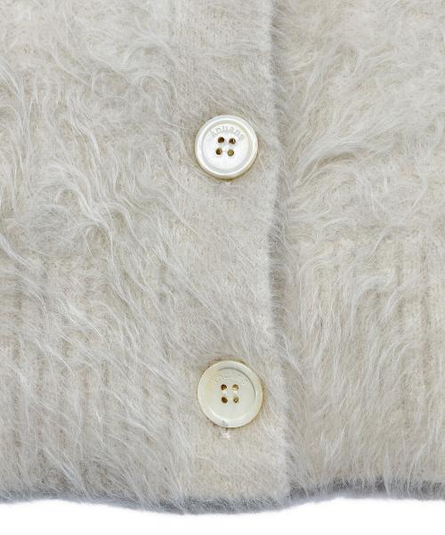 anuans（アニュアンス）anuans (アニュアンス) 厚手カーディガン　スーリーアルパカニットカーディガン ホワイト サイズ:Fの古着・服飾アイテム