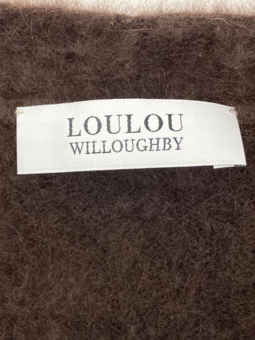 Loulou Willoughby（ルルウィルビー）Loulou Willoughby (ルルウィルビー) 厚手カーディガン ブラウン サイズ:2の古着・服飾アイテム