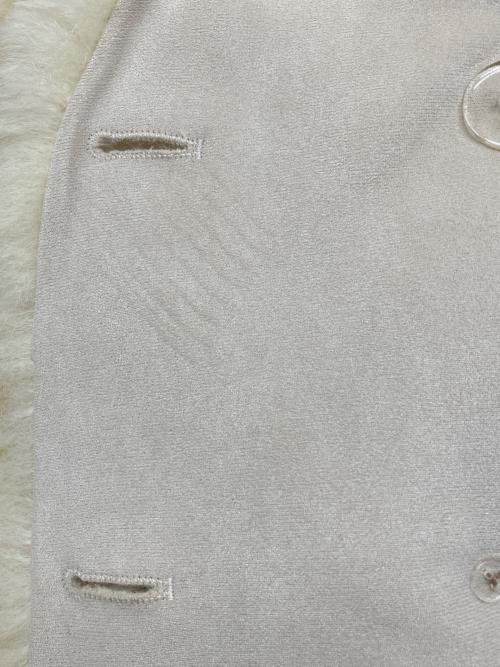 Sea Room lynn（シールームリン）Sea Room lynn (シールームリン) ファーノーカラージャケット ホワイト サイズ:FREEの古着・服飾アイテム