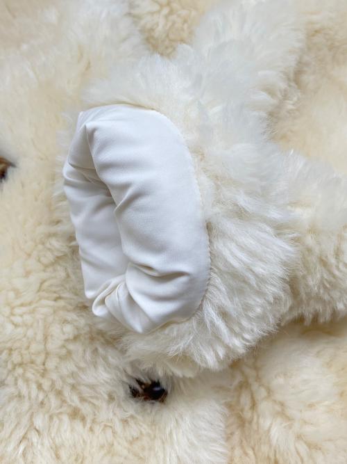 Sea Room lynn（シールームリン）Sea Room lynn (シールームリン) ファーノーカラージャケット ホワイト サイズ:FREEの古着・服飾アイテム