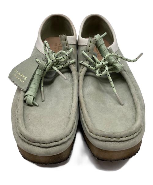CLARKS（クラークス）CLARKS (クラークス) ワラビーシューズ ライトグリーン サイズ:26.5の古着・服飾アイテム